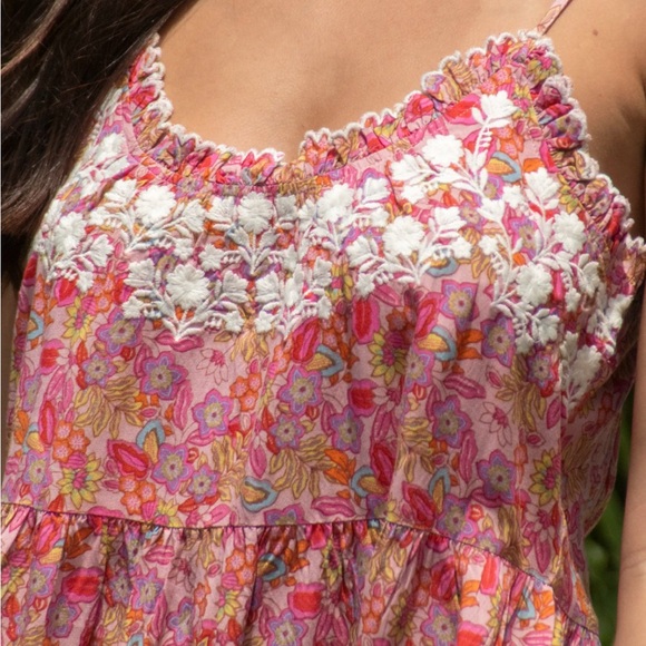 NWT/Natural Life/Harley Embroidered Mini Sundress - Picture 4 of 8